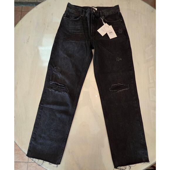 NWT Anine Bing Women's Denim SZ 26 Etta Relaxed Rigid Straight Jean - Picture 2 of 9